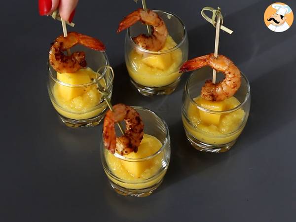 Krevety a mangové verriny pro sladký a slaný aperitiv - Příprava krok 7