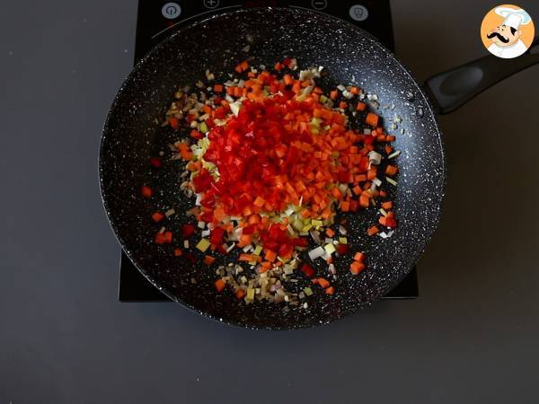 Nasi goreng, indonéský pokrm z rýže - Příprava krok 4