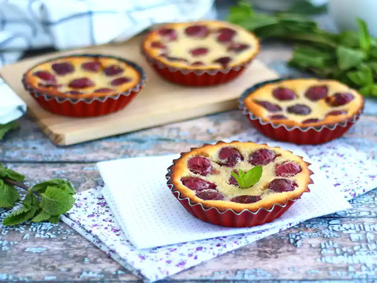 Bezlepkový mini třešňový clafoutis - foto 2
